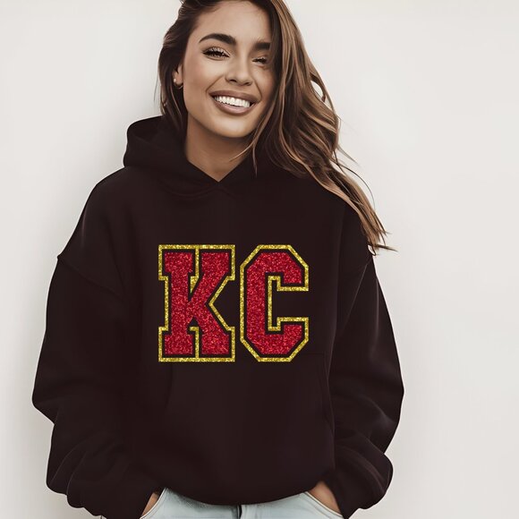 Glitter Kansas City Hoodied / Kansas City fan